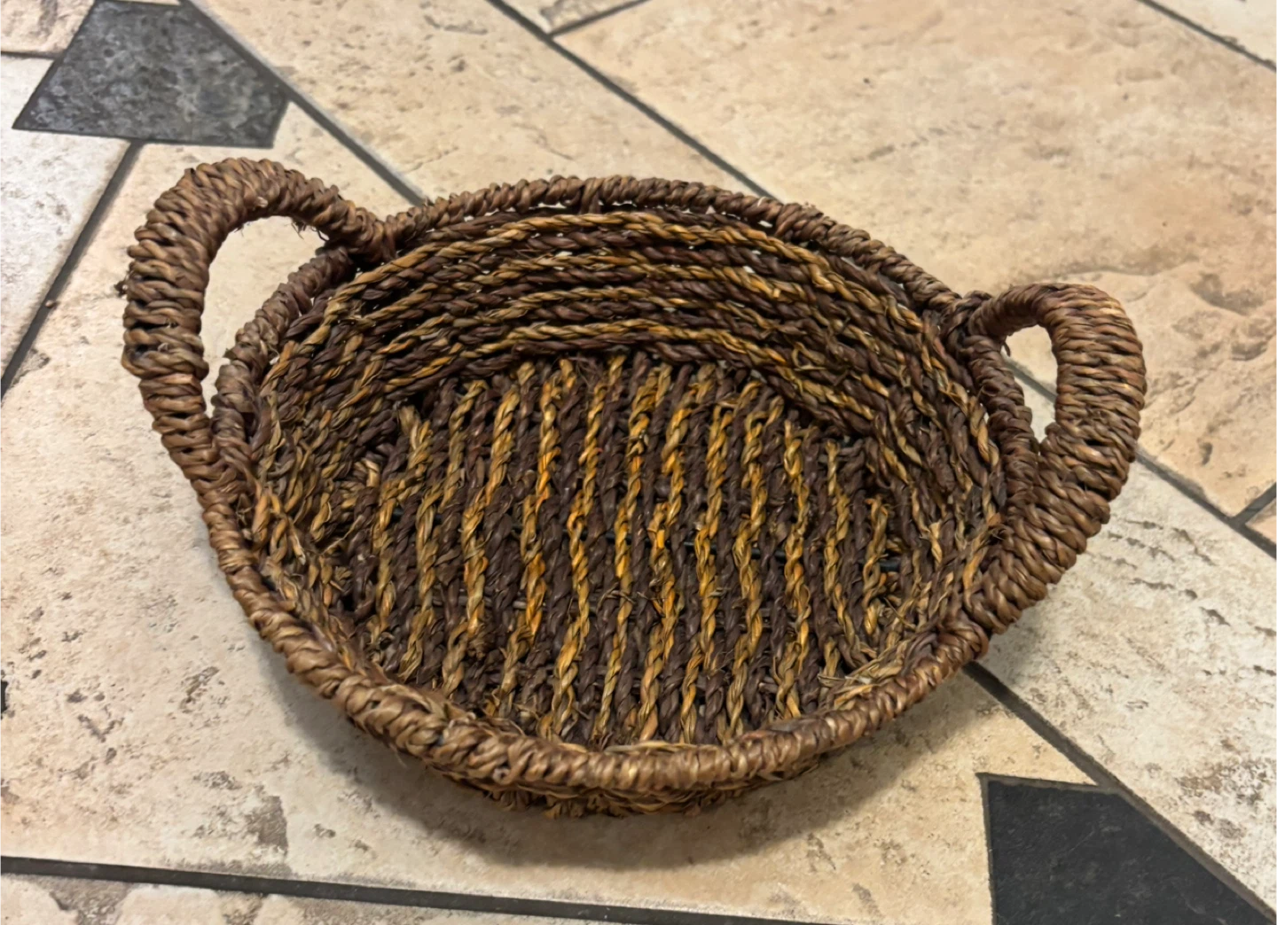 Woven Basket with Handles
