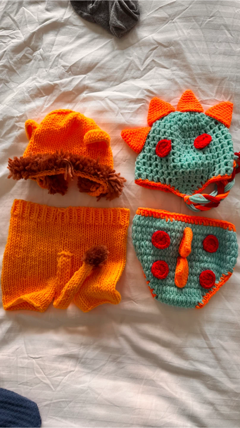 Newborn photo prop dresses - 4 different costumes