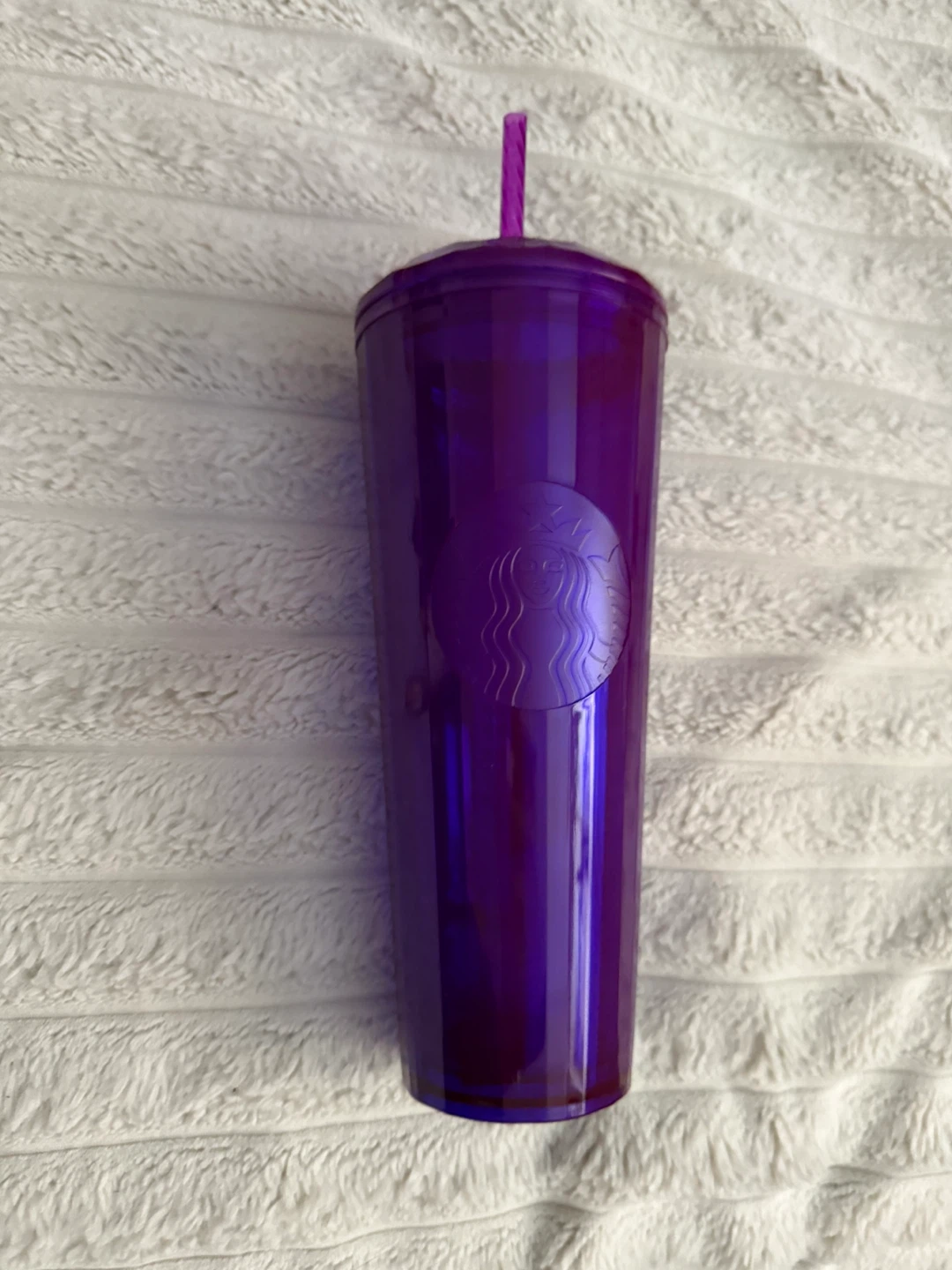 Starbucks Purple Tumbler with Straw