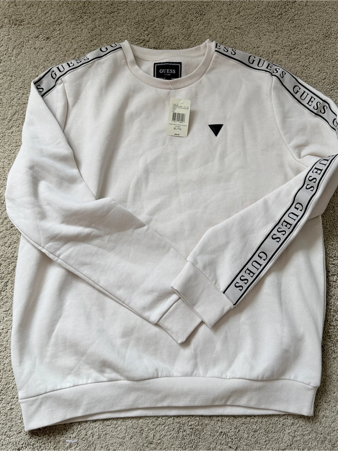GUESS Men's Bryson Fleece Crew Neck Sweatshirt XL/TG - photo 2