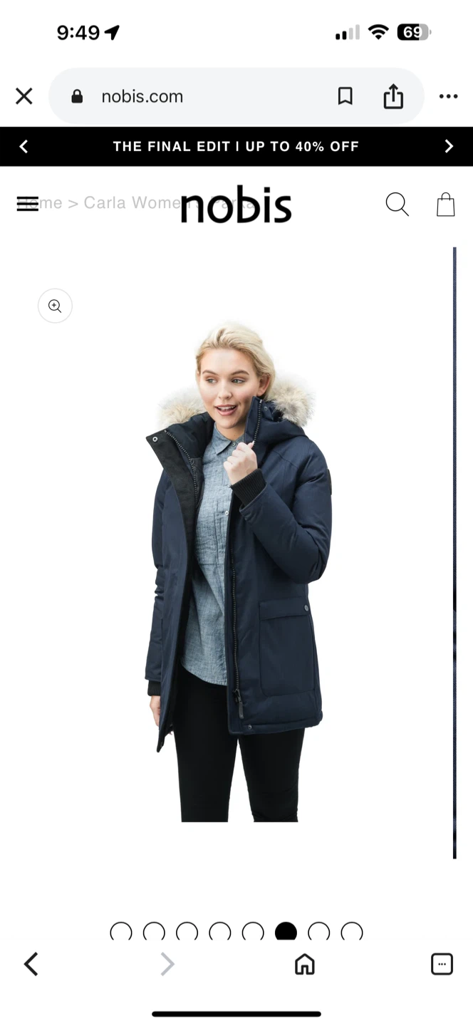 Nobis Carla Women’s Parka – XS (Navy) - photo 4