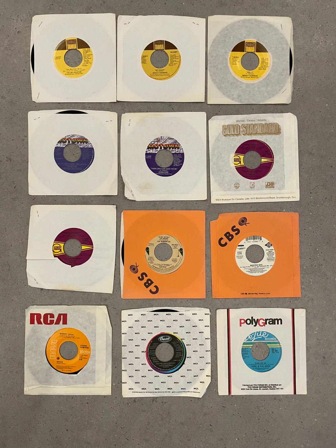 Vintage 45 RPM Original Vinyl Records(NEW)