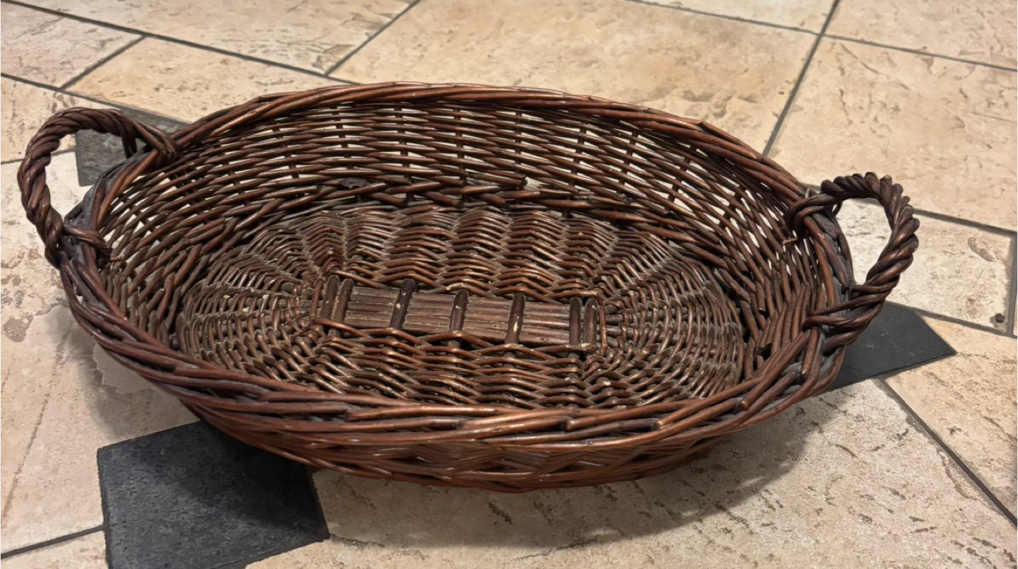 Wicker Basket with Handles