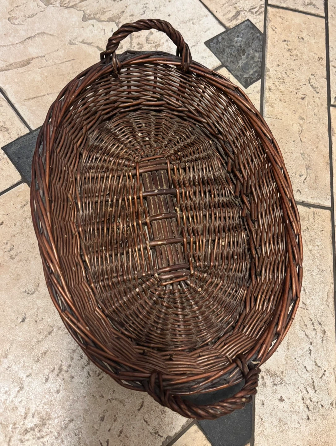 Wicker Basket with Handles - photo 2