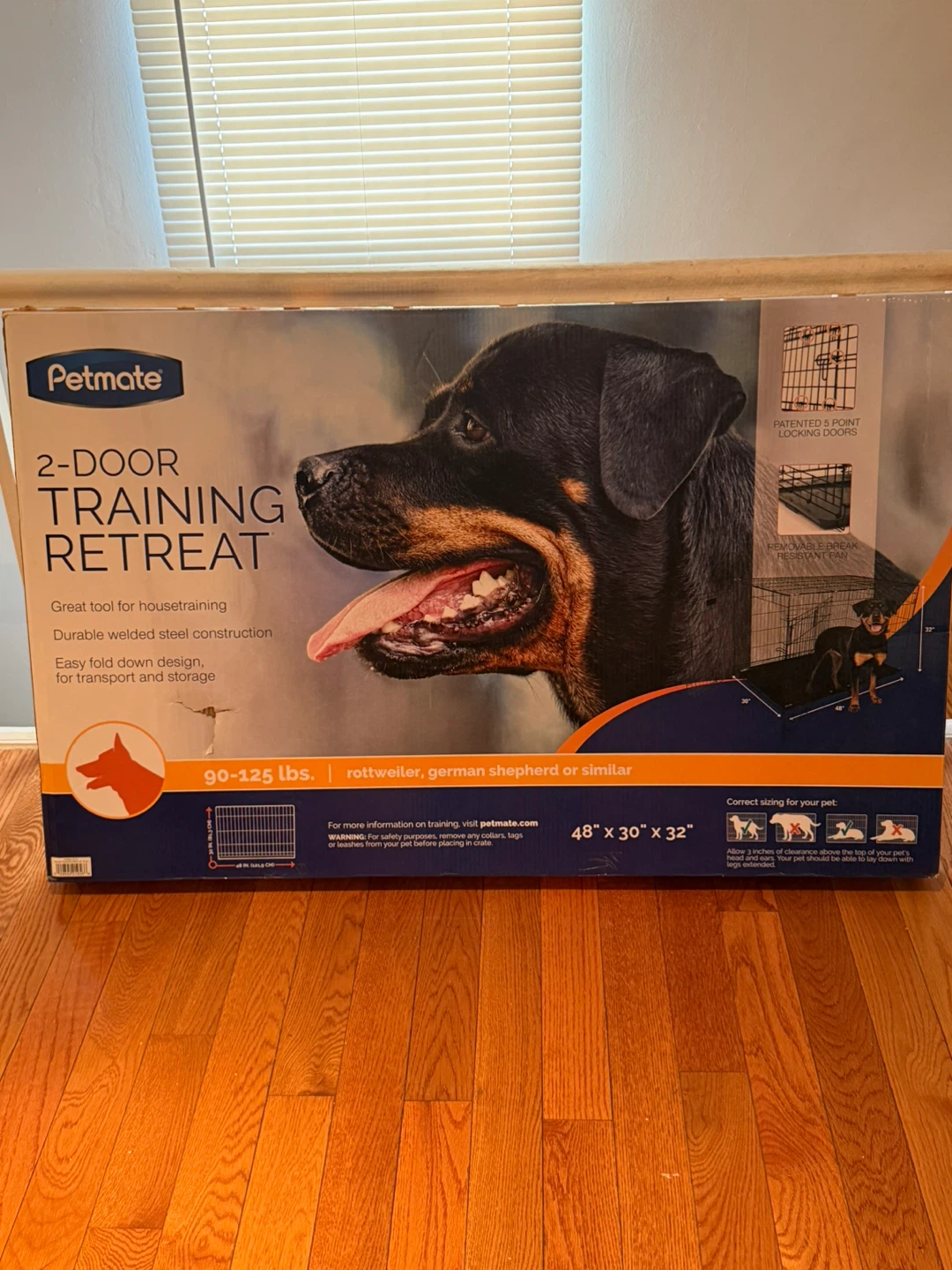Petmate 2-Door Training Retreat Dog Crate 48" L x 30" W x 32" H - photo 2