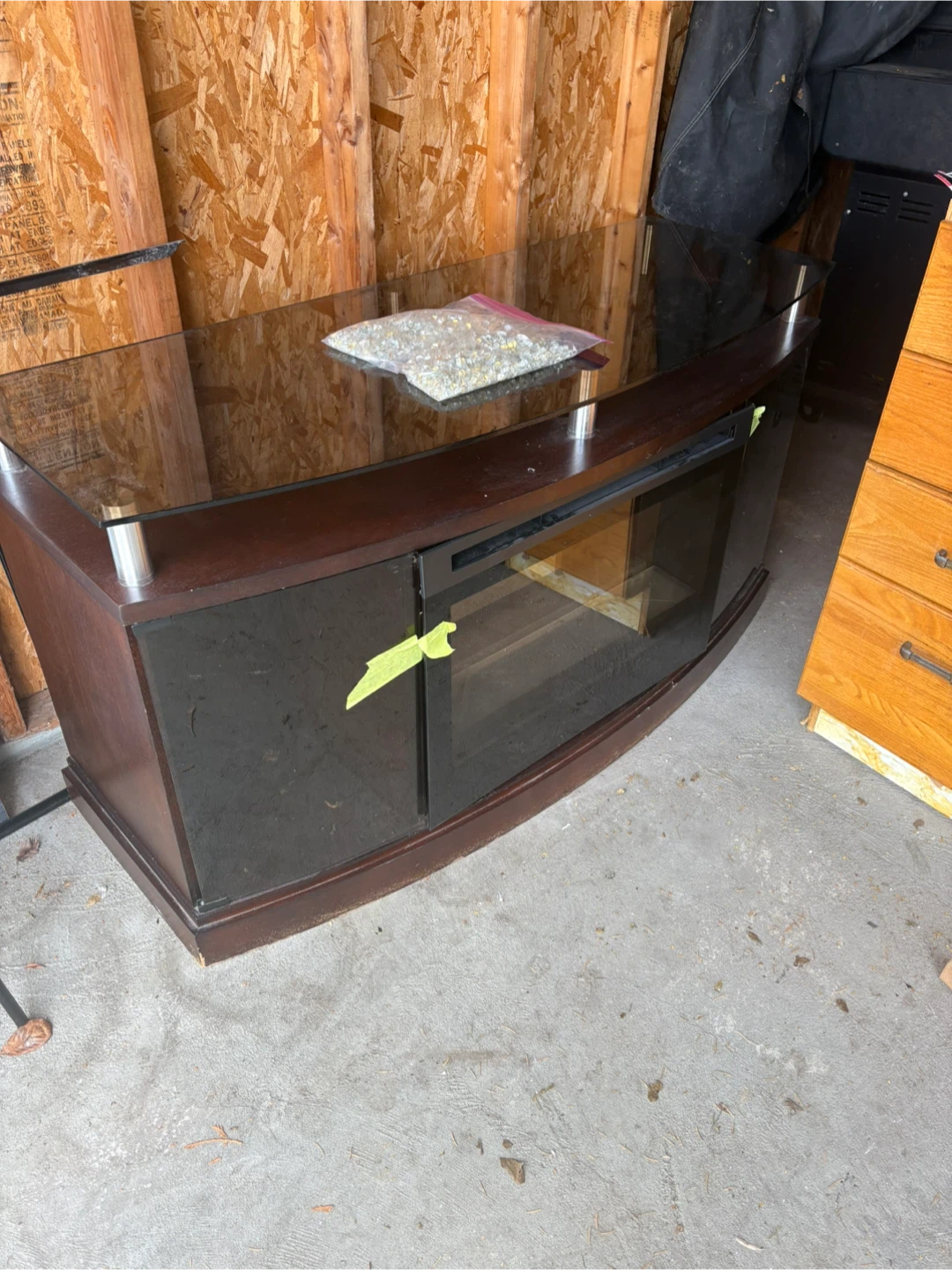 TV Stand with Fireplace