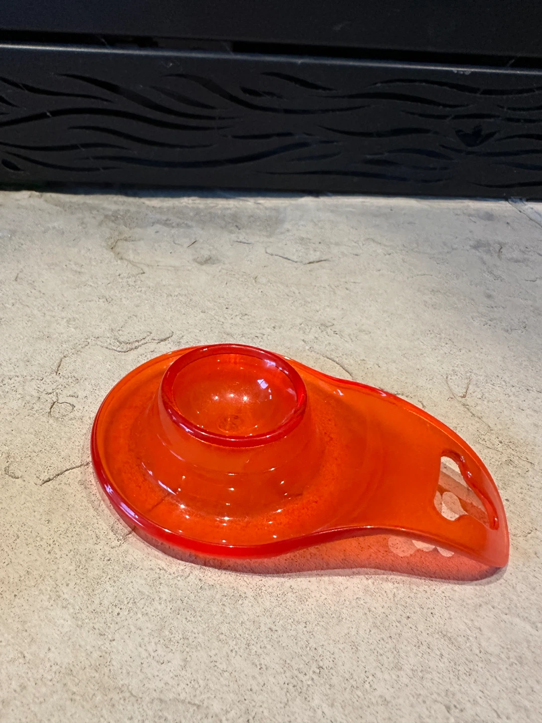 Orange Plastic Egg Cup Holder set of 4 - photo 2