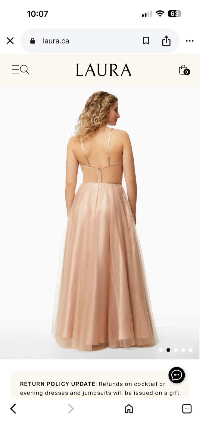 LAURA Evening Dress - Rose Gold - photo 2