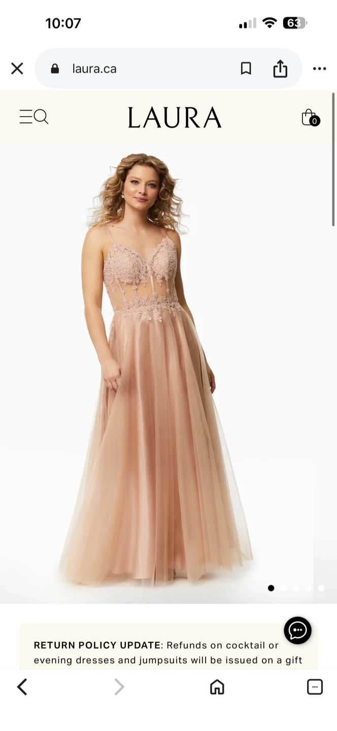 LAURA Evening Dress - Rose Gold