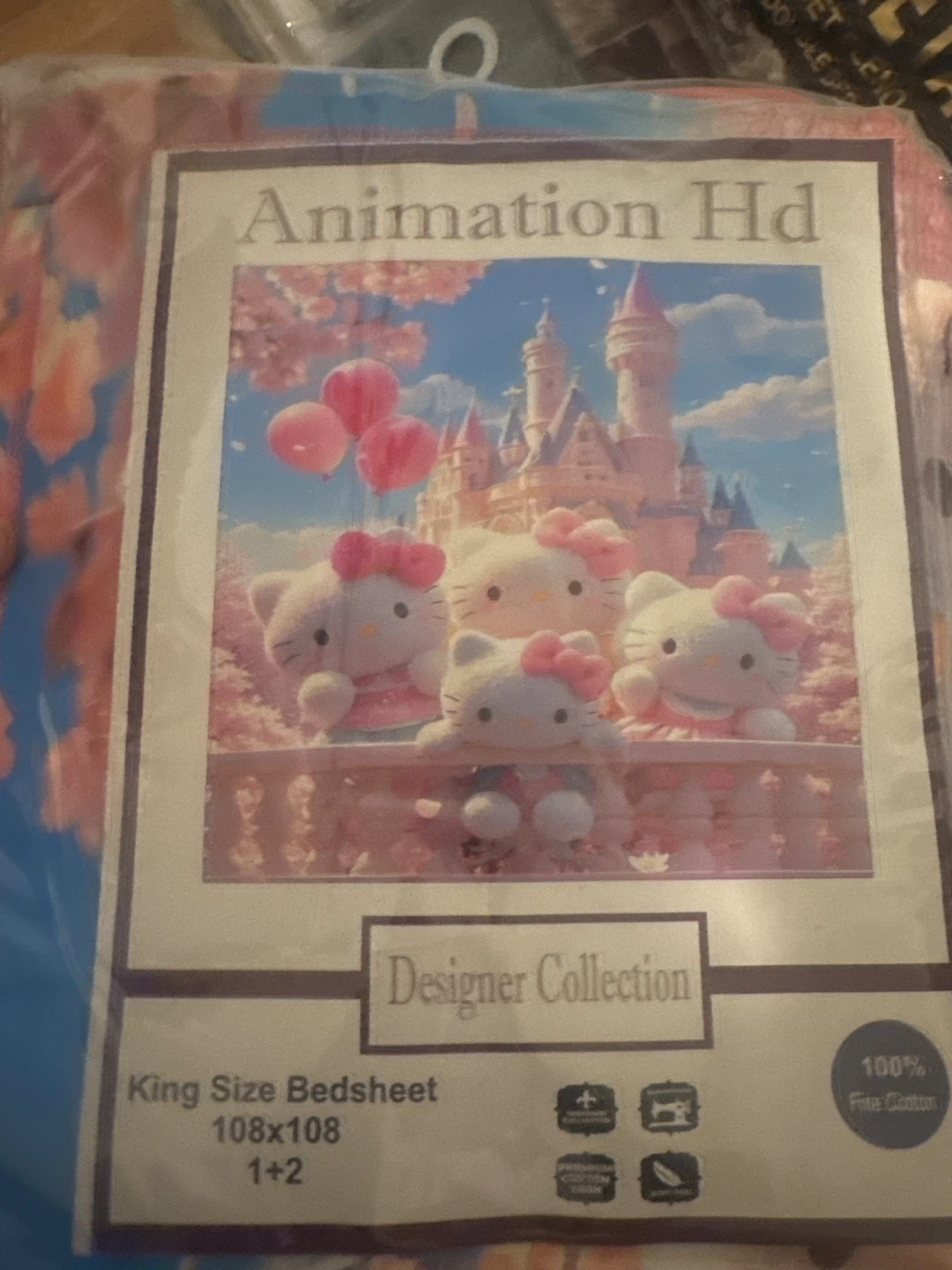 King Size "Animation Hd" Designer Collection Bedsheet - photo 4