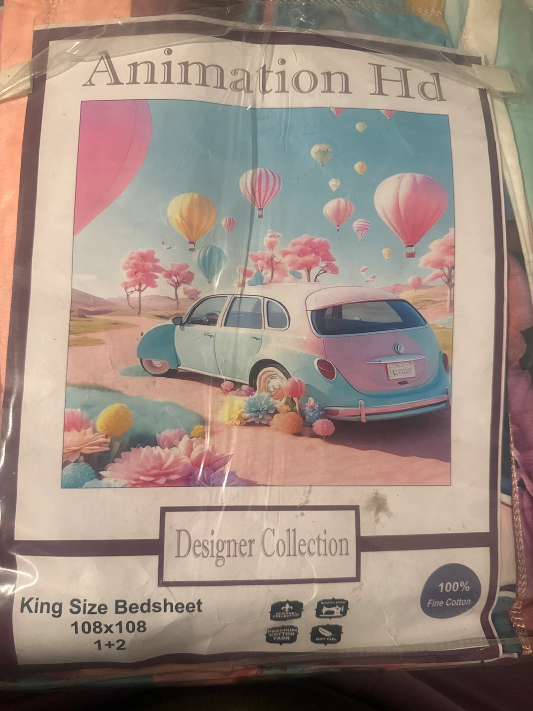 King Size "Animation Hd" Designer Collection Bedsheet