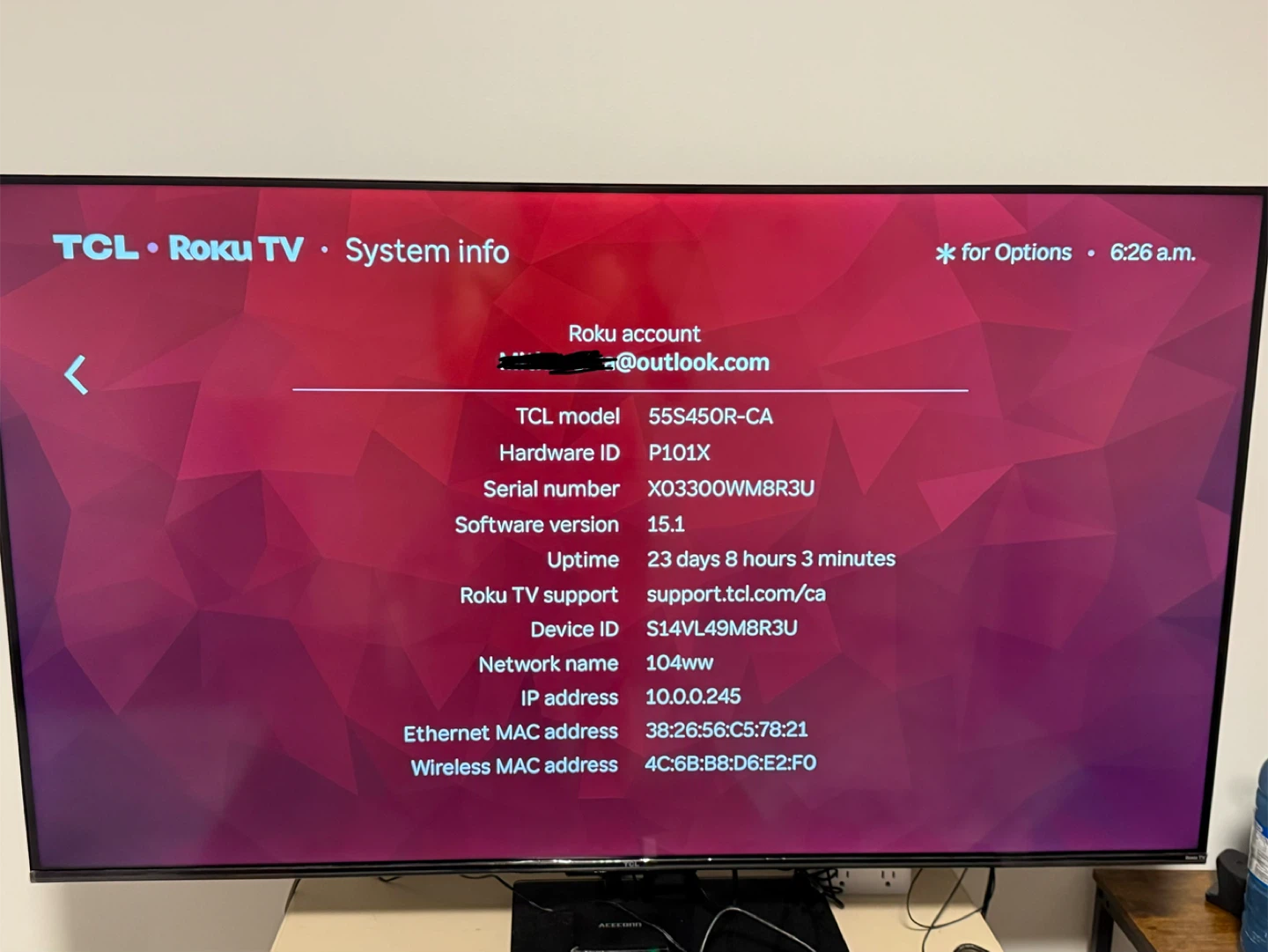 MOVING OUT SALE – 55” TCL 4K QLED Roku Smart TV! - photo 2