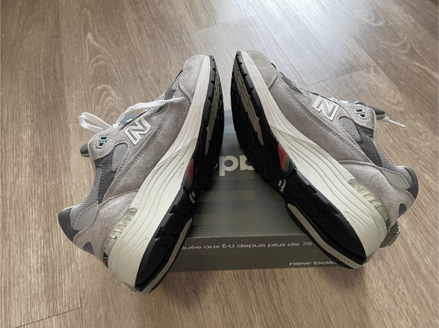 New Balance 992 Grey Suede Running Shoes - photo 5
