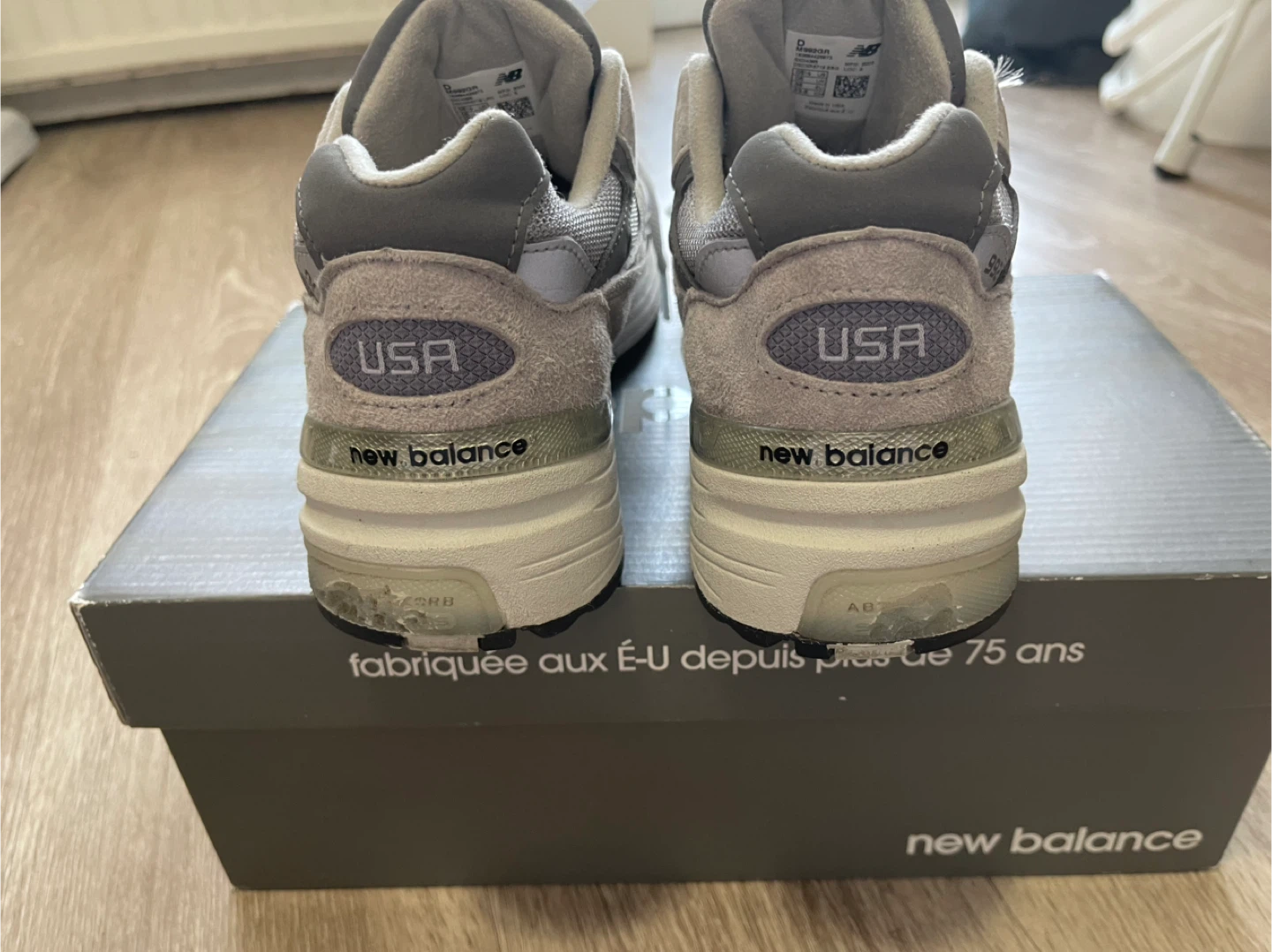 New Balance 992 Grey Suede Running Shoes - photo 3