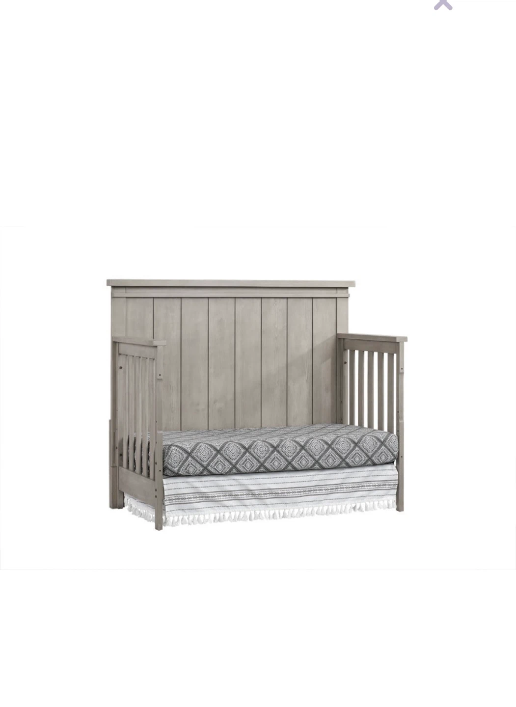 Convertible Crib & mattress - Grey - photo 2