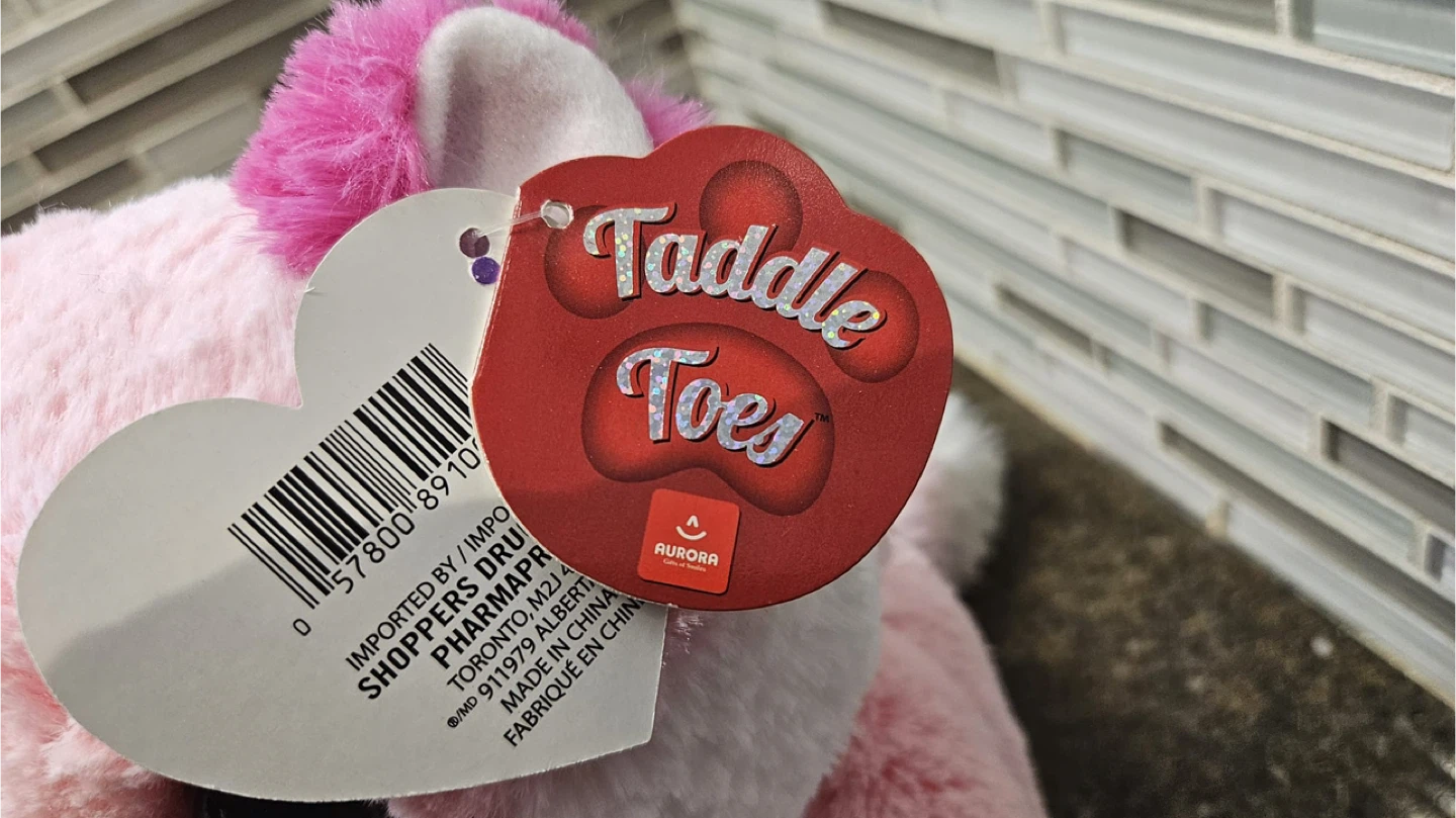 Aurora Taddle Toes Pink Fox Plush Toy - photo 2