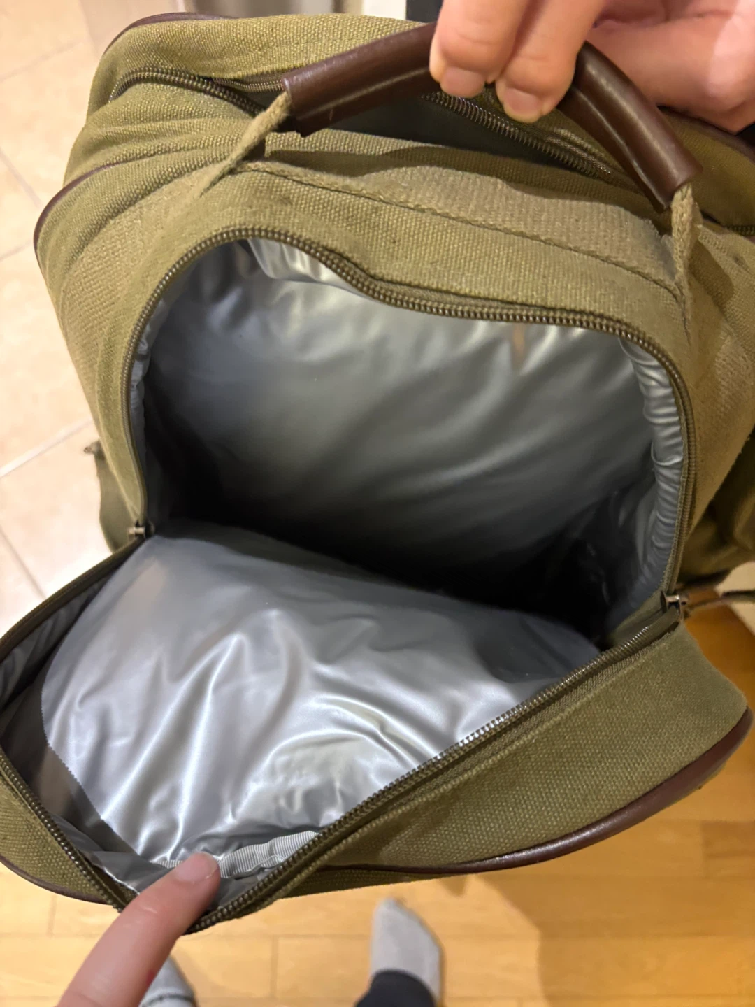 Brand New Green Insulated Picnic Backpack - photo 2