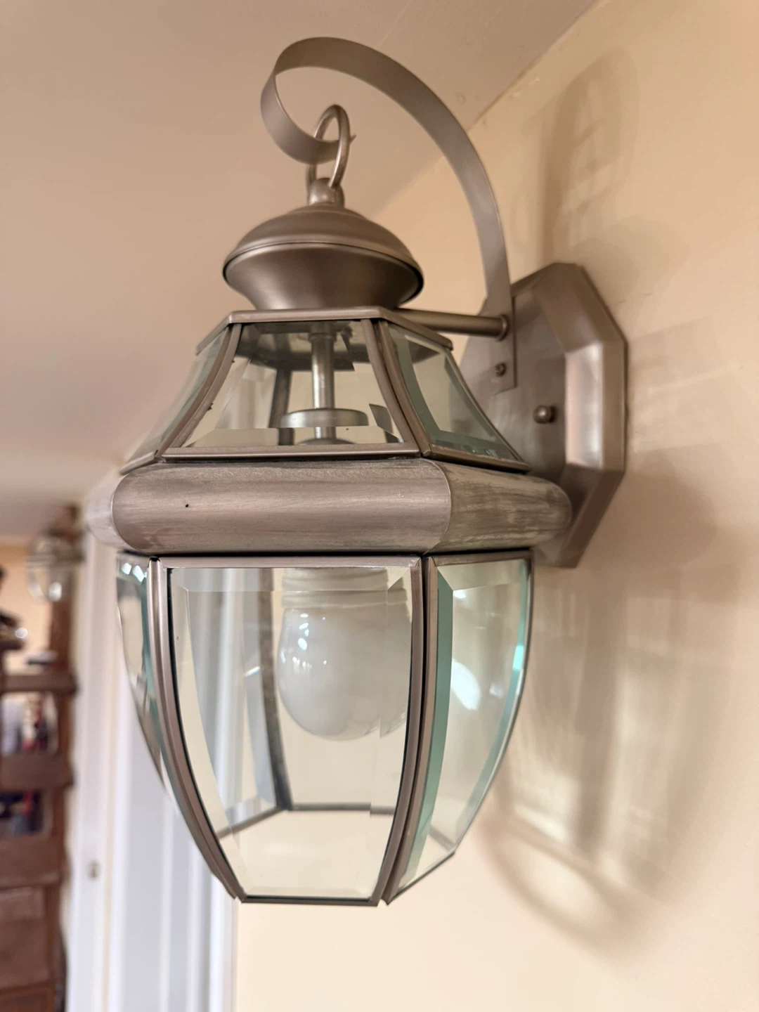 Livex Lighting 2051-91 Brushed Nickel Outdoor Wall Lantern - photo 2