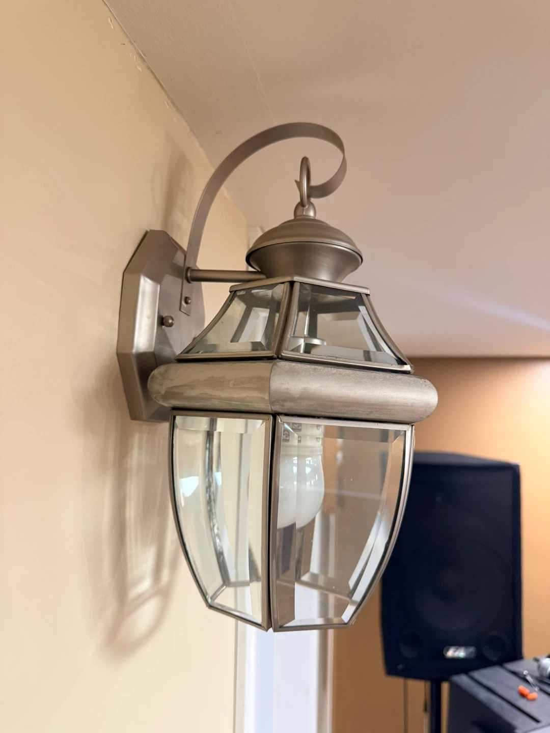 Livex Lighting 2051-91 Brushed Nickel Outdoor Wall Lantern