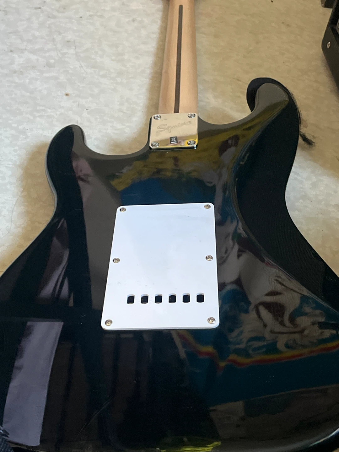 Squier Stratocaster Electric Guitar - Black - photo 4