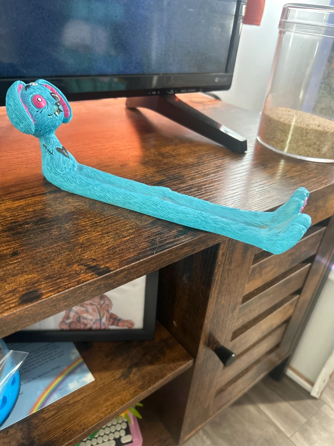 Blue Creepy Cute Bunny Incense Holder - photo 2