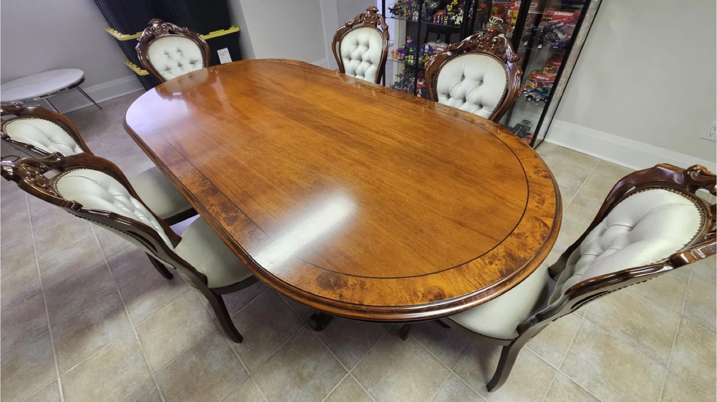 Oval Dining Table with 6 Chairs - photo 2