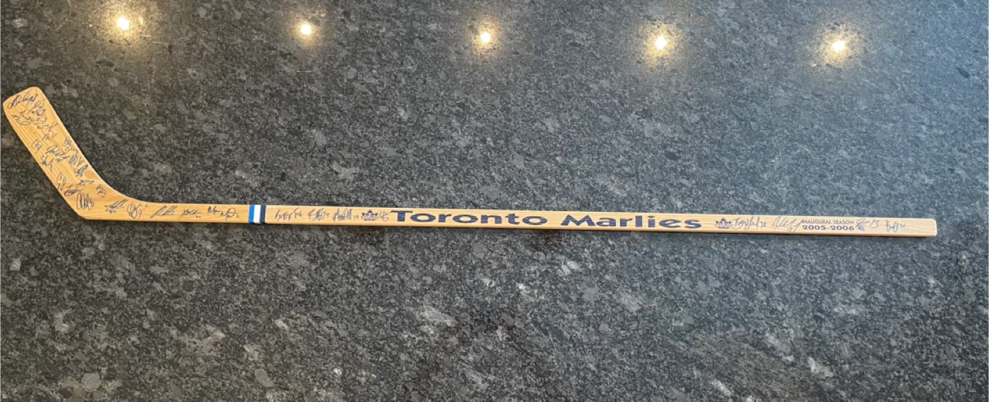 Toronto Marlies 2005-2006 Inaugural Season Signed Hockey Stick