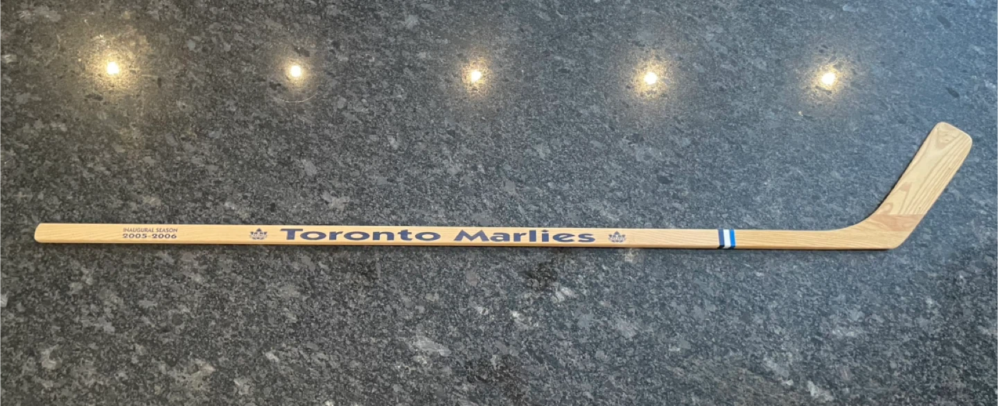 Toronto Marlies 2005-2006 Inaugural Season Signed Hockey Stick - photo 2