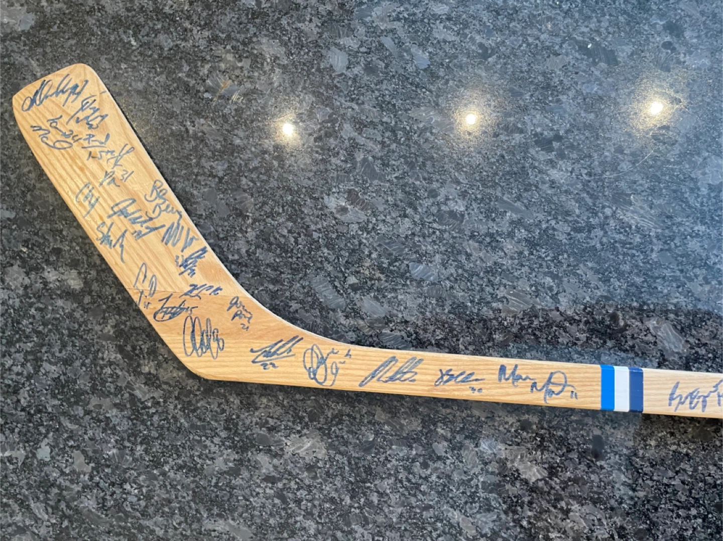 Toronto Marlies 2005-2006 Inaugural Season Signed Hockey Stick - photo 3