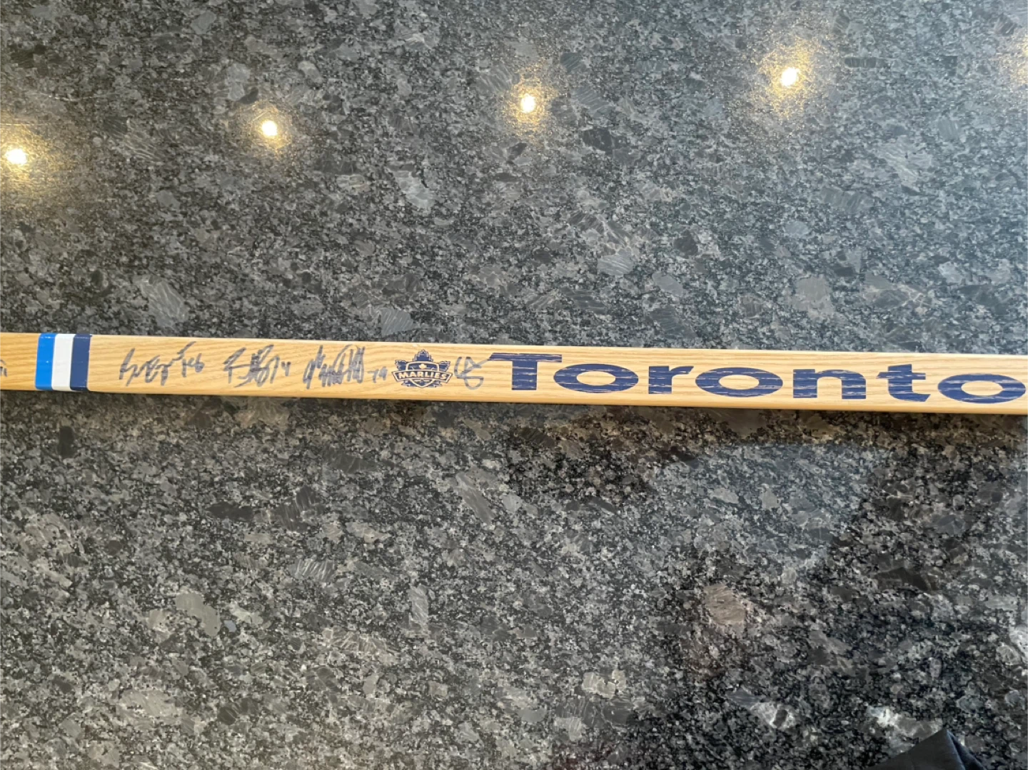 Toronto Marlies 2005-2006 Inaugural Season Signed Hockey Stick - photo 4