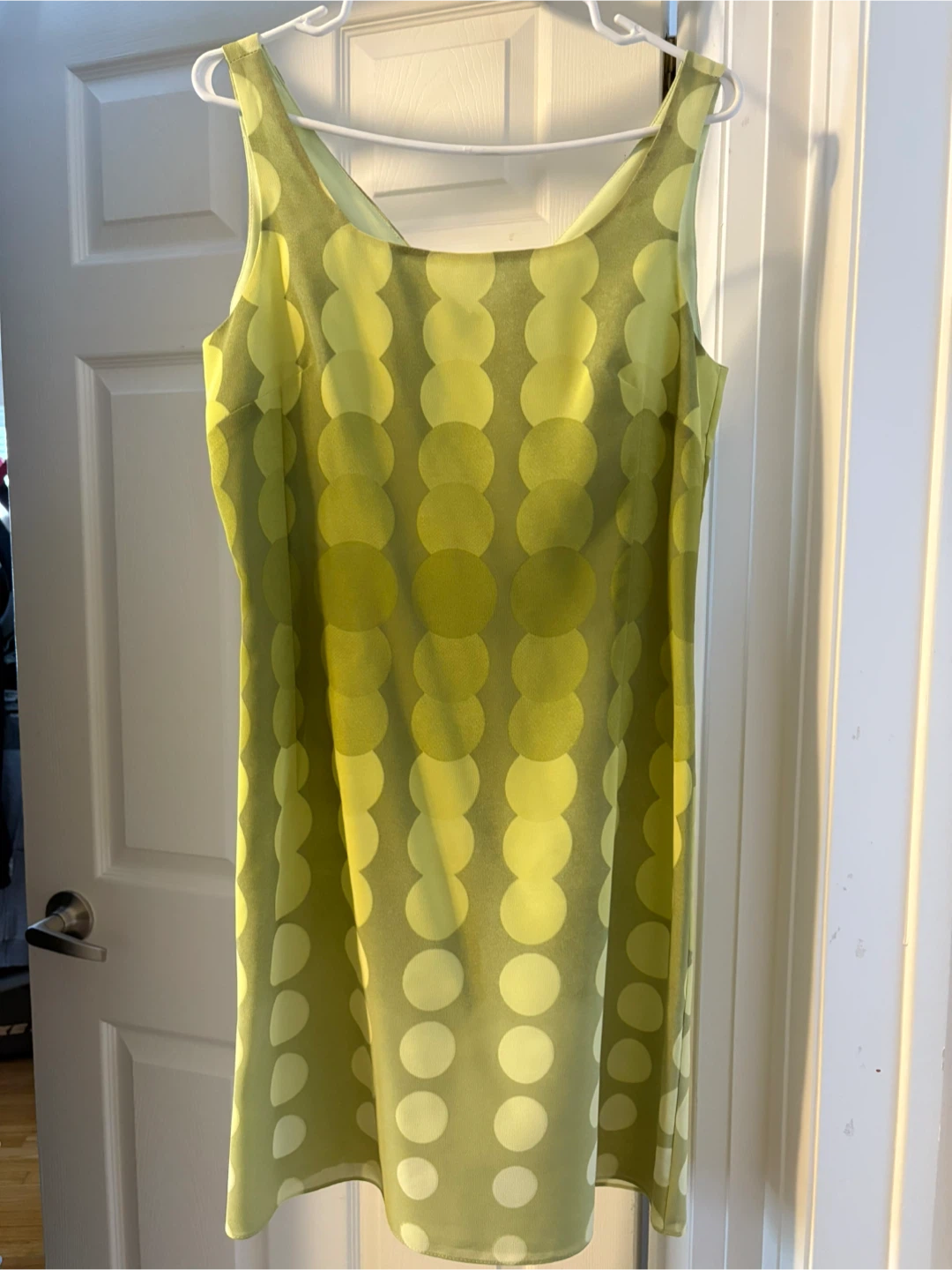 ZAHRA Green Polka Dot Sleeveless Dress Size 8