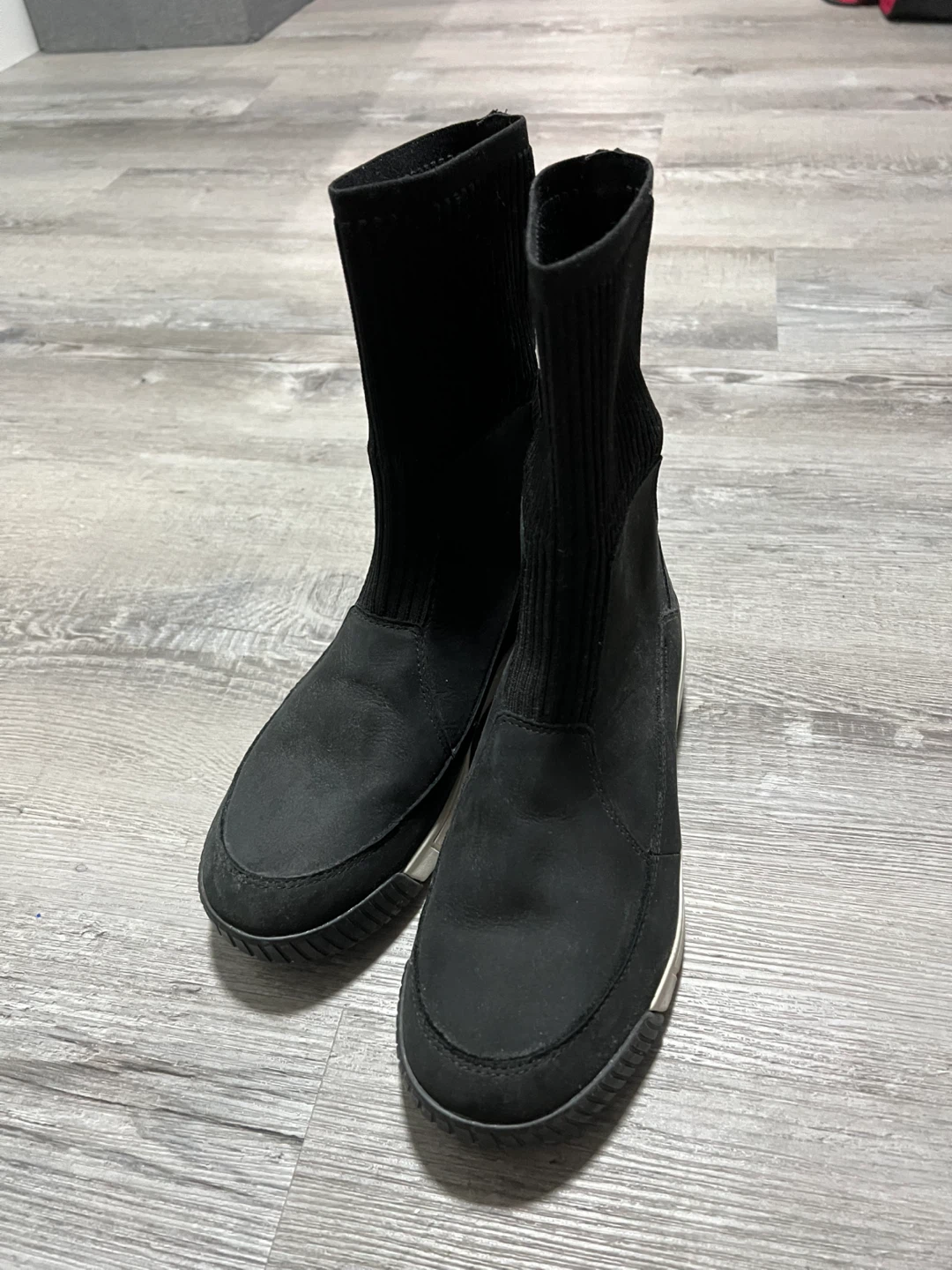 The North Face Women's Black Sock Boots Size 6.5