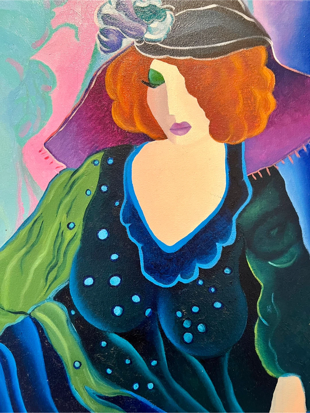Original Oil Painting “Echo of Herself” – Signed Portrait - photo 3