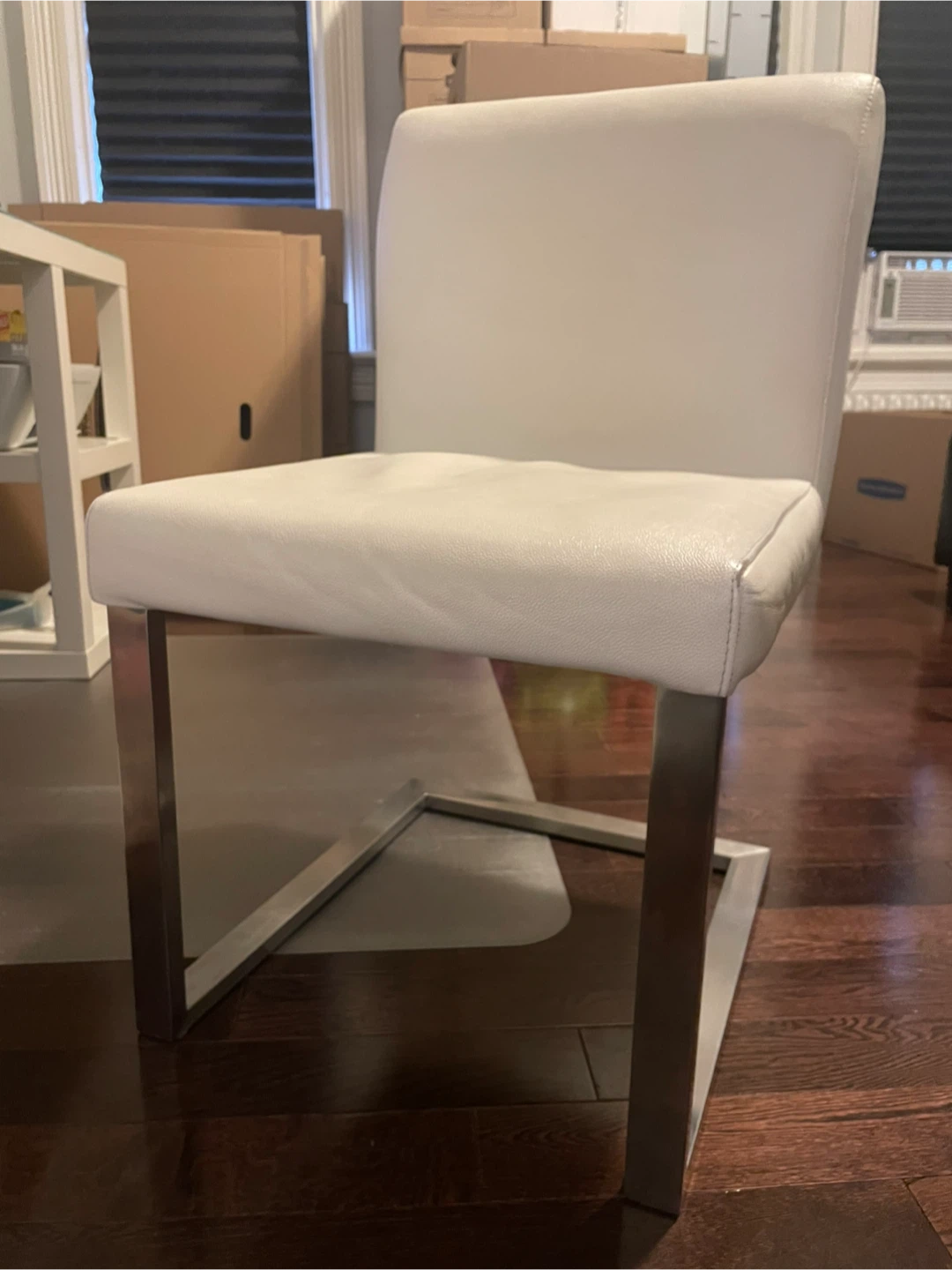 White Leather Chair - photo 2