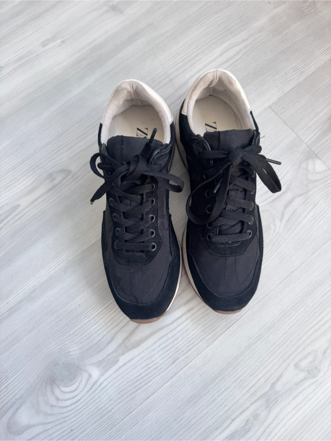 Zara Black Sneakers Size 38