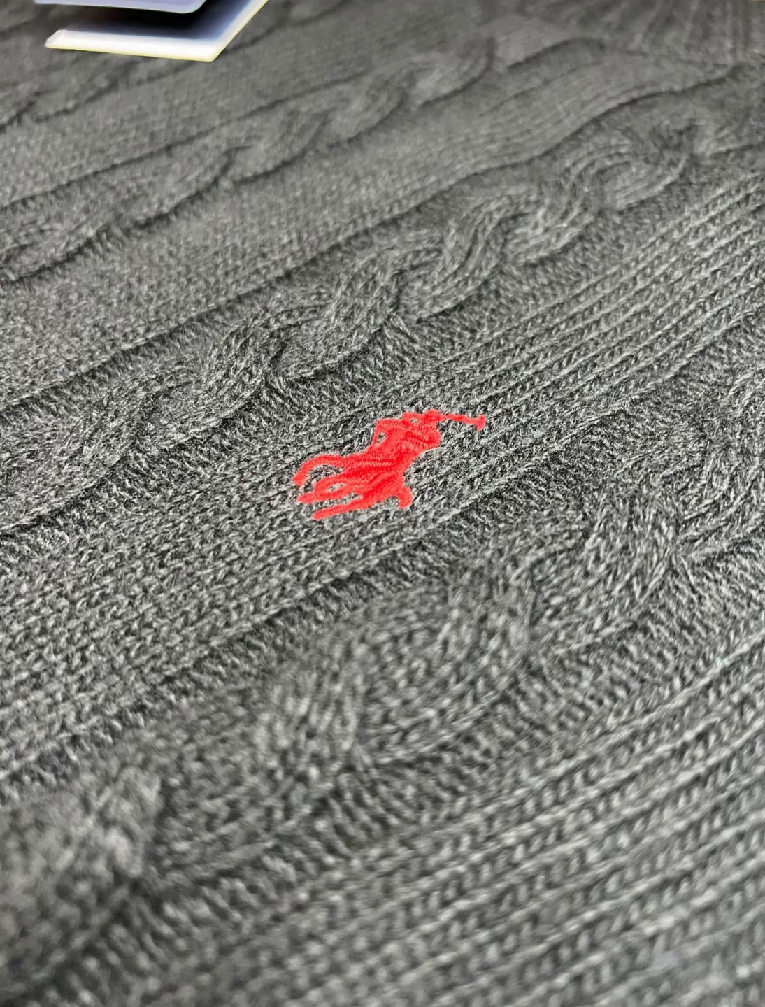 Polo Ralph Lauren Men's Cable Knit Sweater Black Size M - photo 3