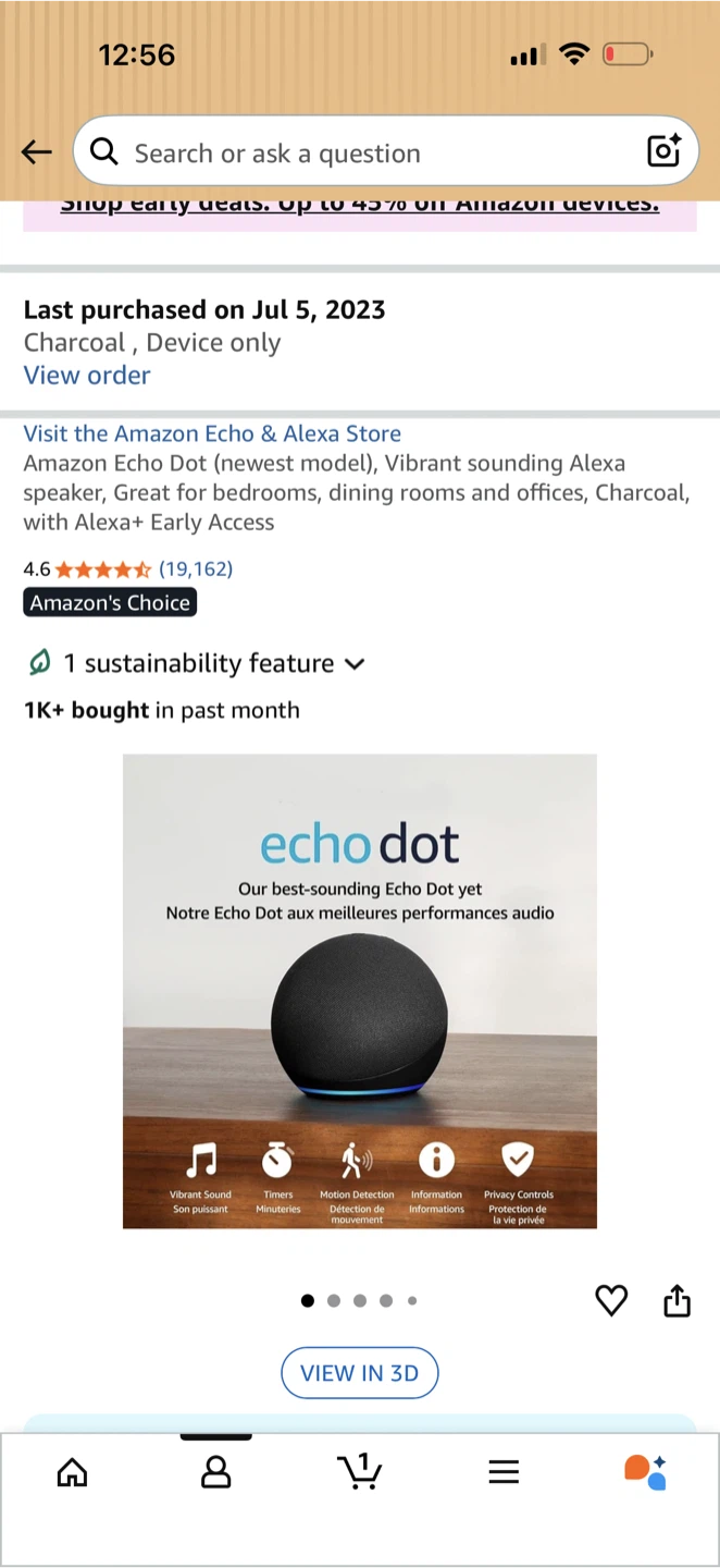 🔥 MOVING OUT SALE – Amazon Echo Dot