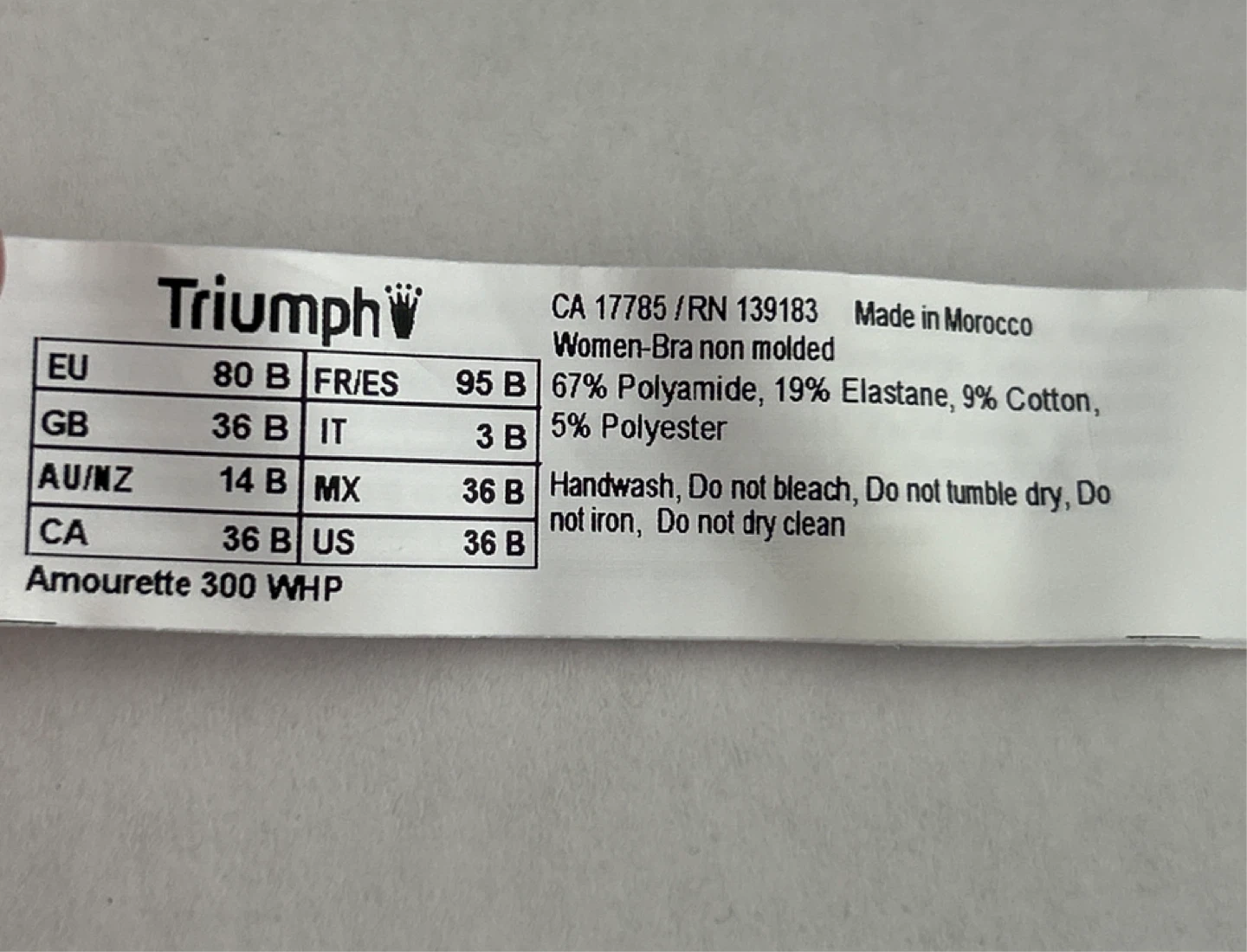 Triumph Amourette 300 WHP Bra - Size 36B - photo 5