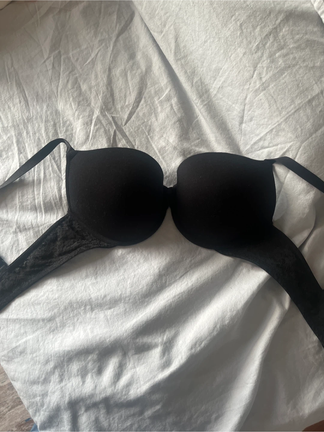 H&M Black Lace Push-Up Bra - 38C