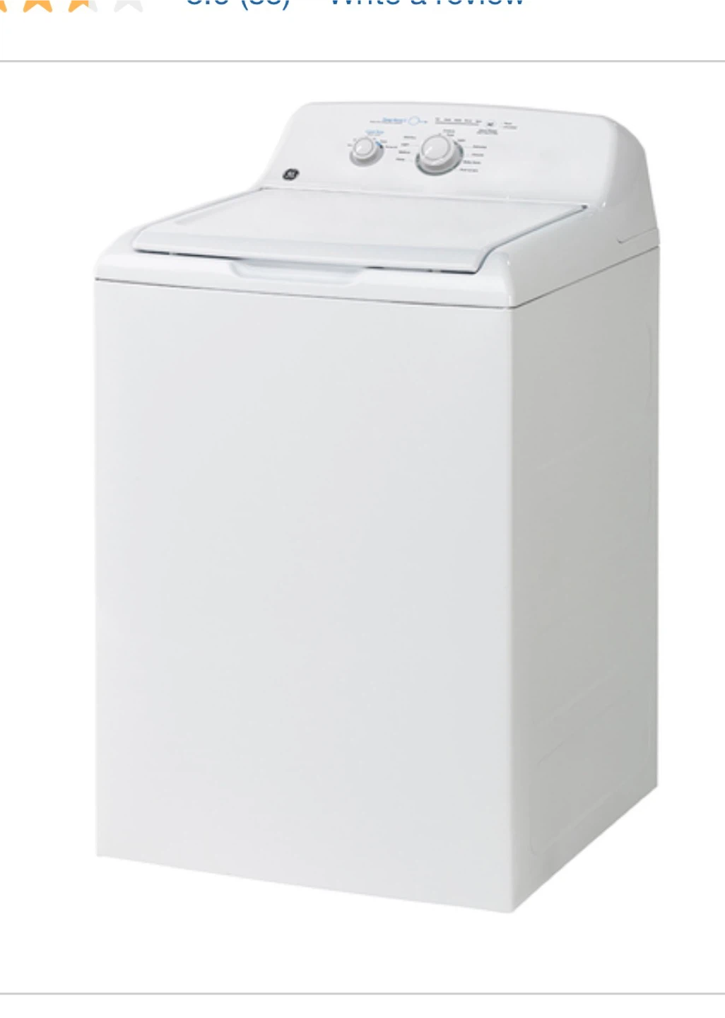 GE Top Load Washing Machine - photo 2