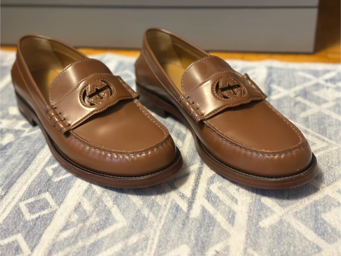 Gucci Brown Leather Loafers