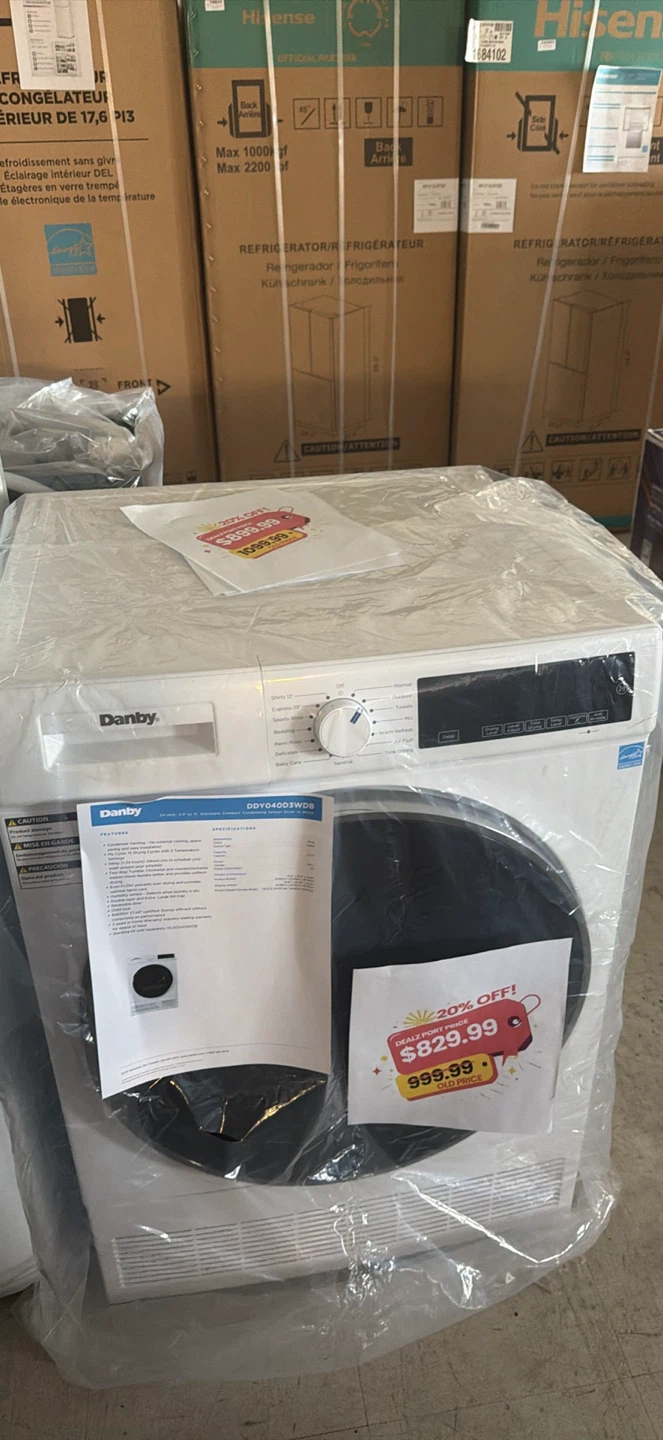 Danby DDY040D3WDB Electric Condenser Dryer