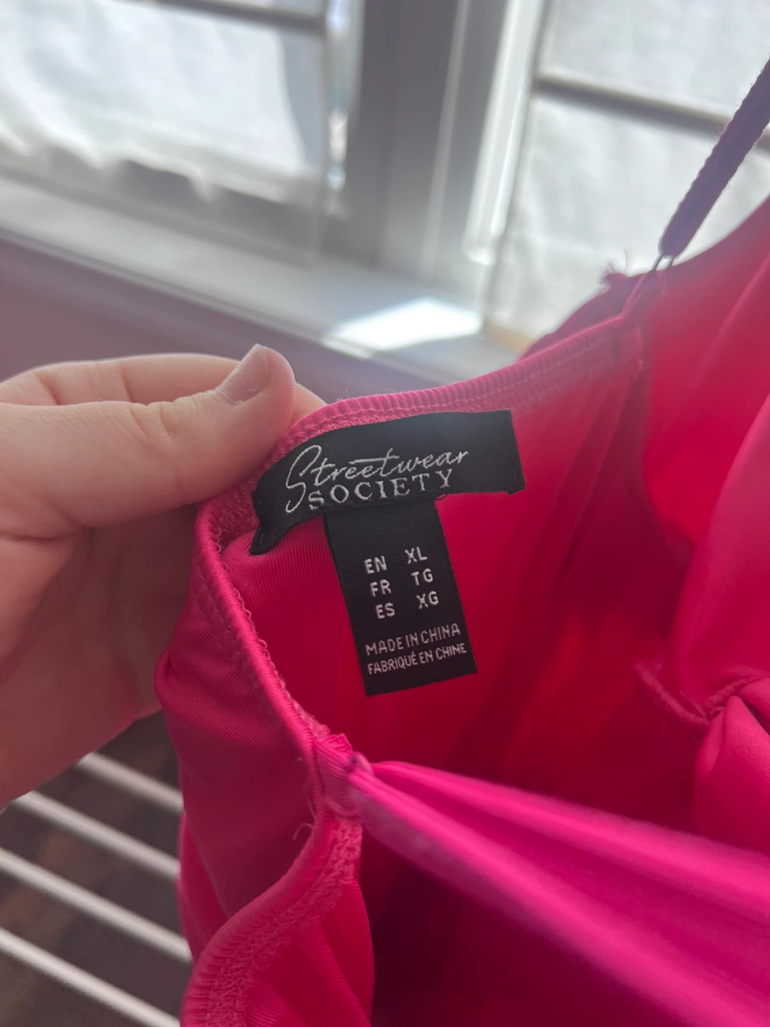 Streetwear Society Pink Ruched Dress - XL - photo 3