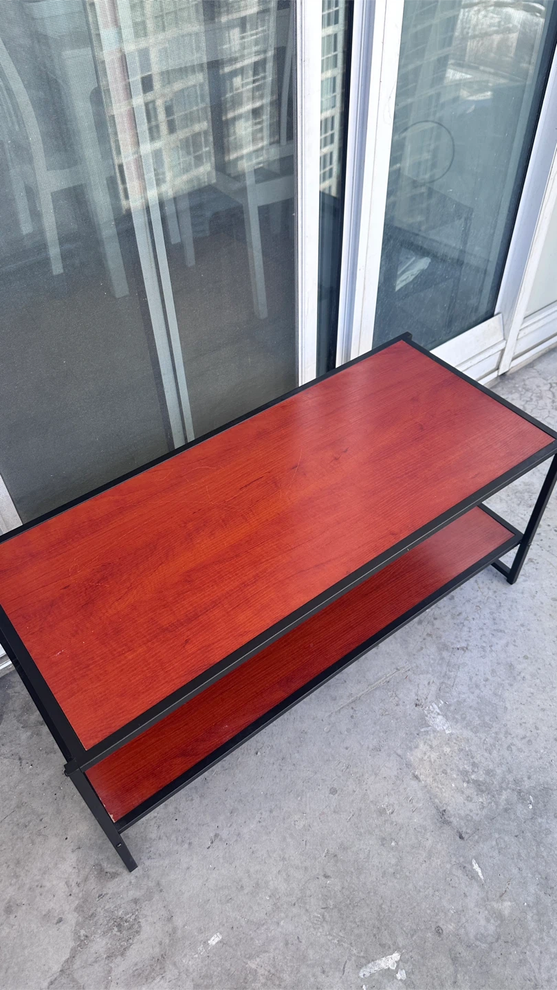 Two-Tier Coffee Table with Wood-Look Top - photo 2