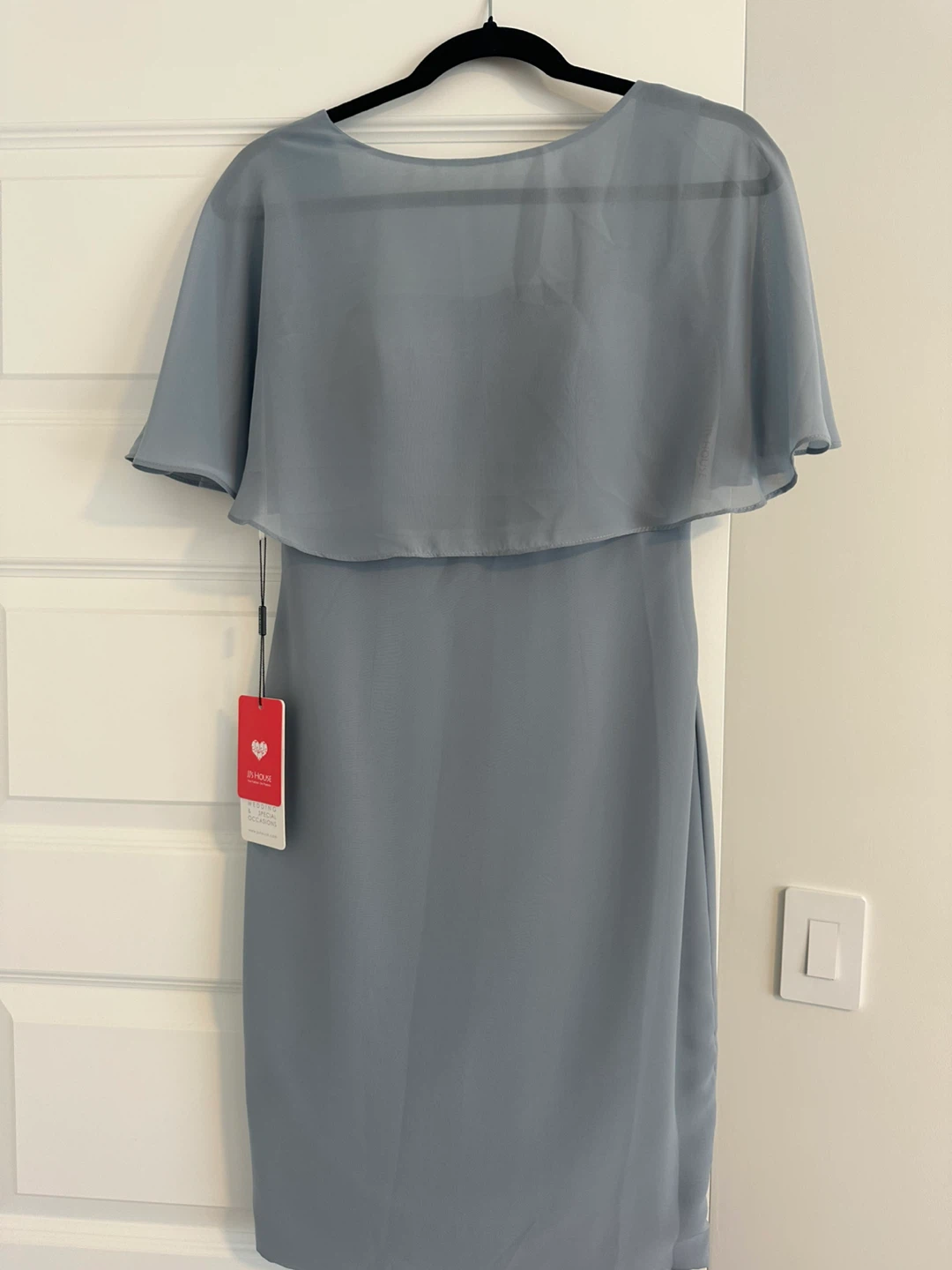 Elegant Dusty Blue Dress – New with Tags