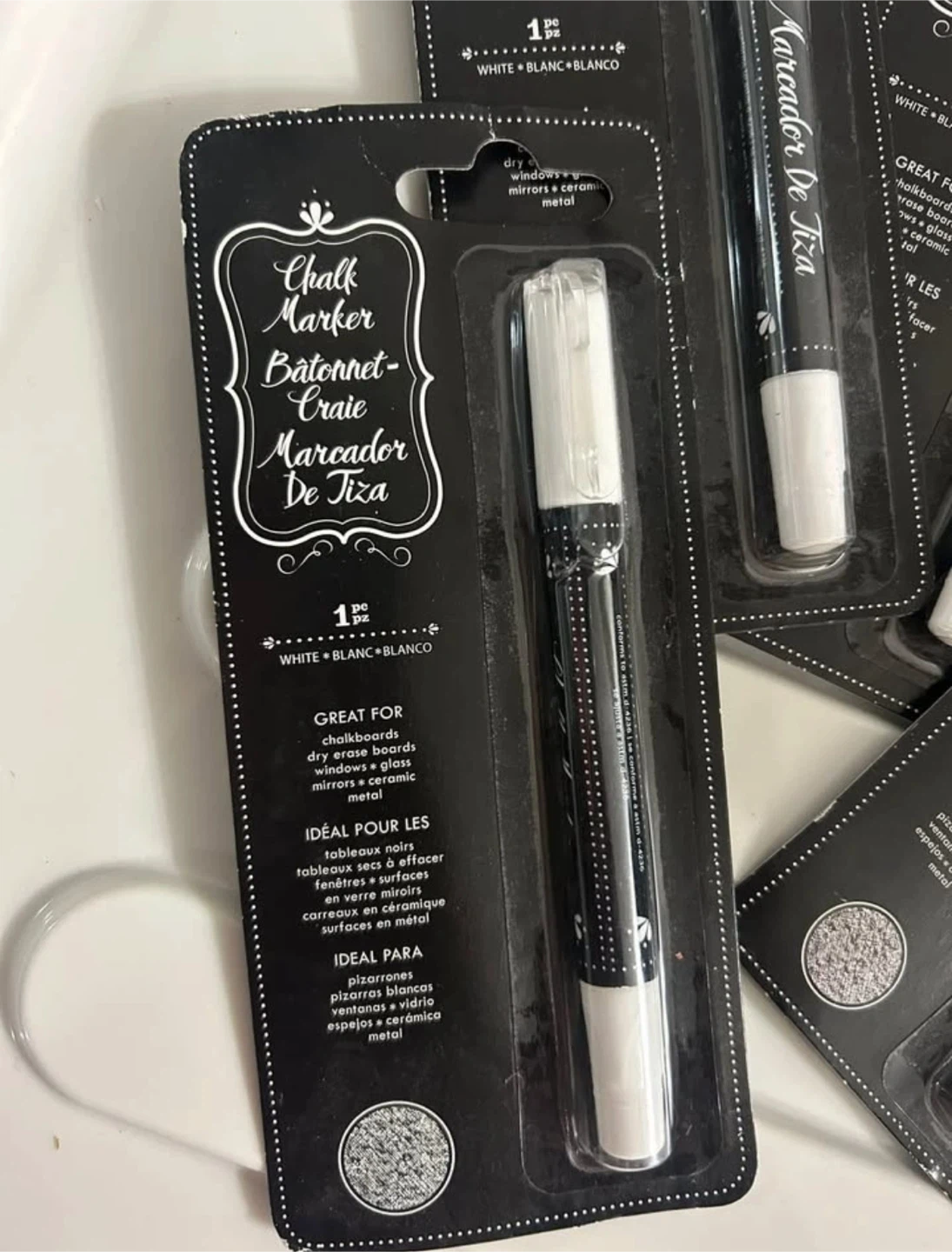 Chalk Marker Batonnet-Craie Marcador De Tiza White - photo 3