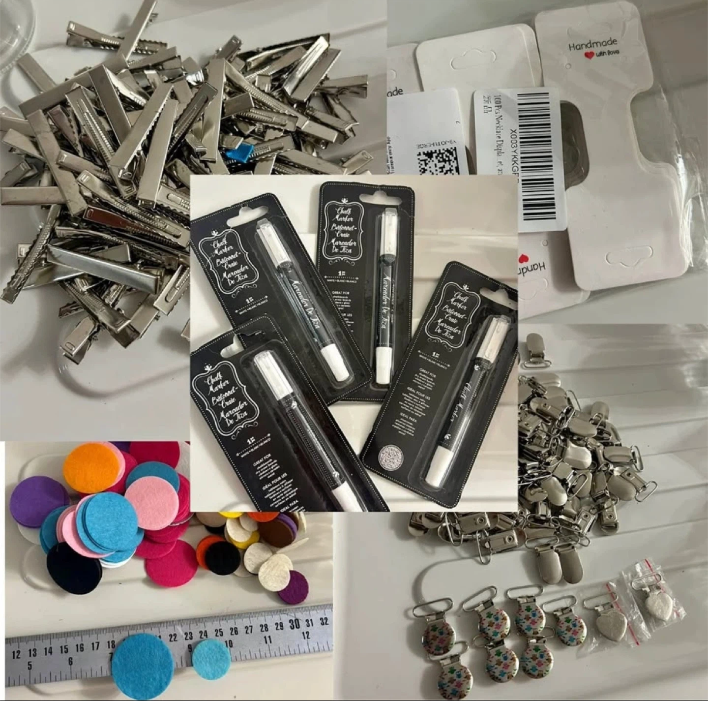 Chalk Marker Batonnet-Craie Marcador De Tiza White