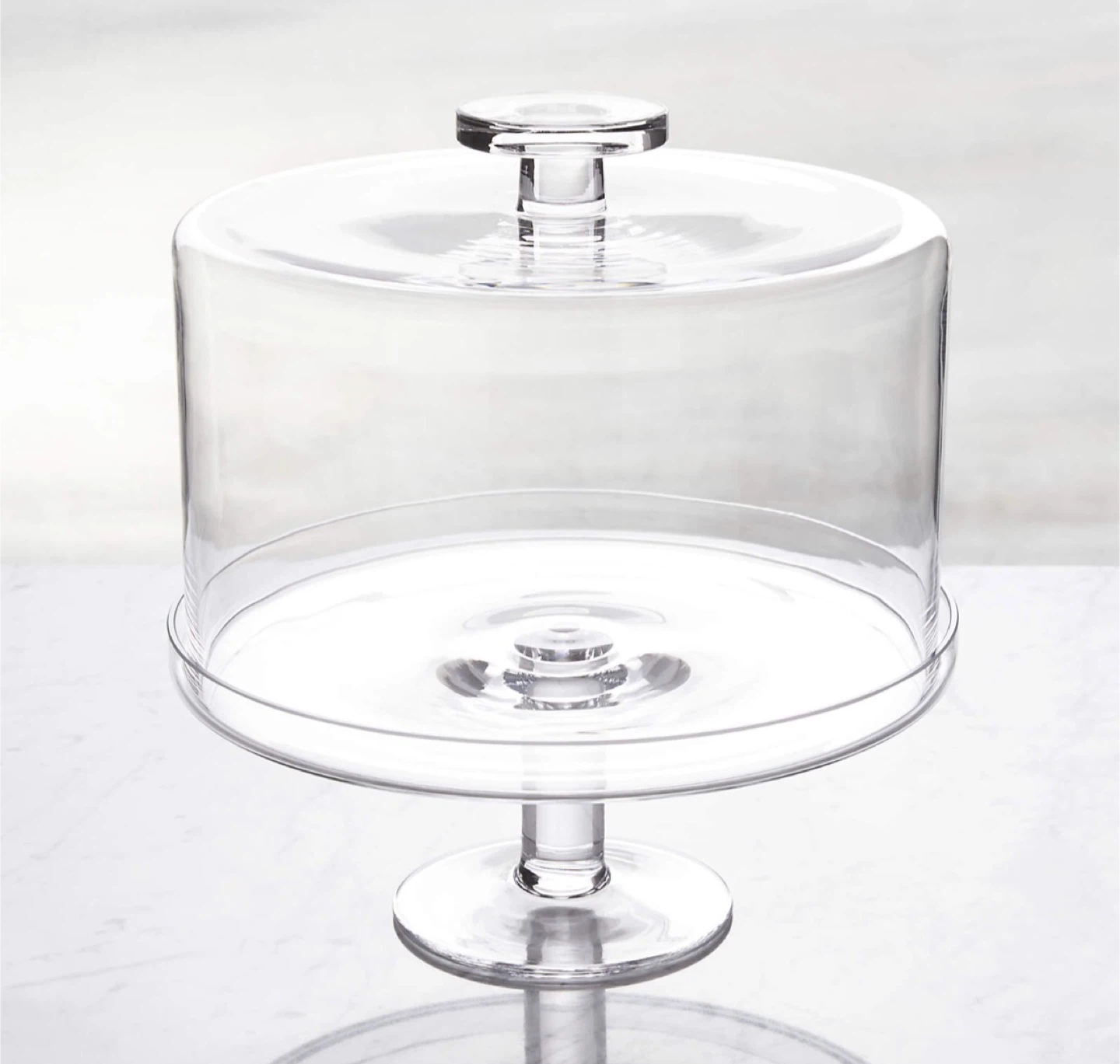 Glass Cake Stand with Dome Cover