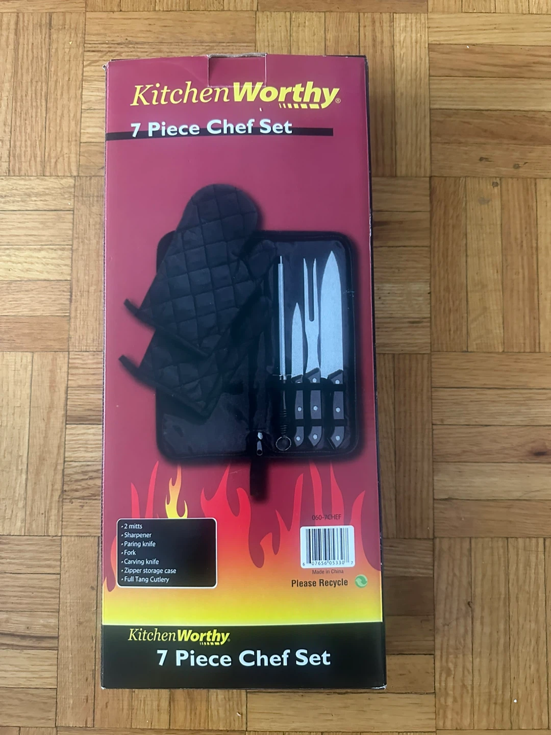 Kitchen Worthy 7 Piece Chef Set with Storage Case