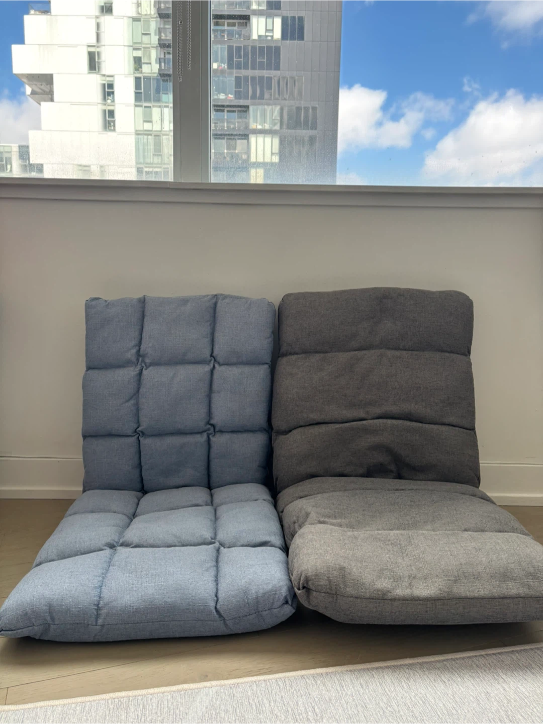 Set of 2 Adjustable Floor Chairs